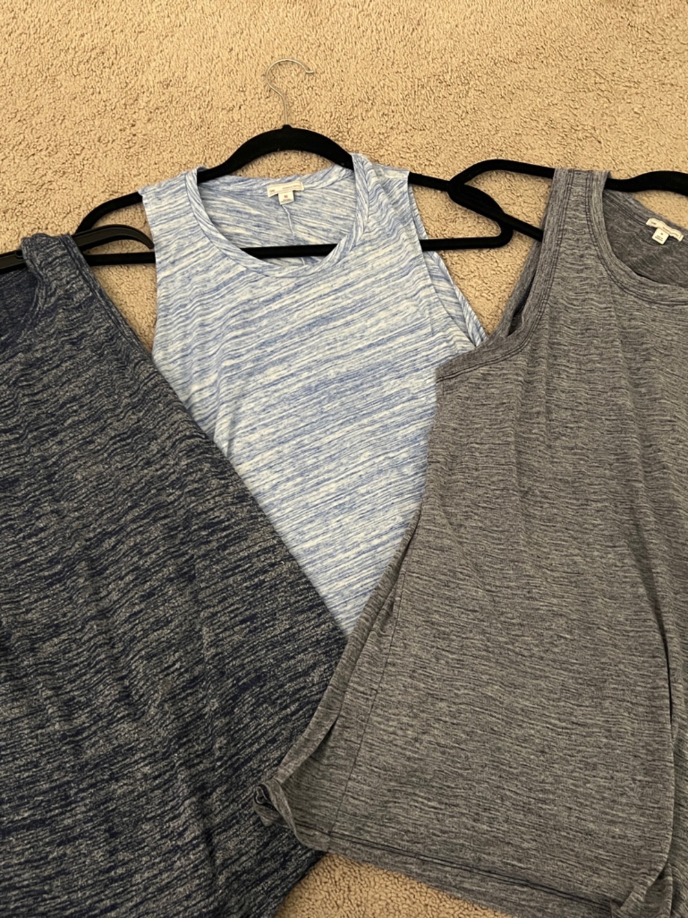 GAP Women’s Tank Tops - Light Blue, Dark Blue, Gray